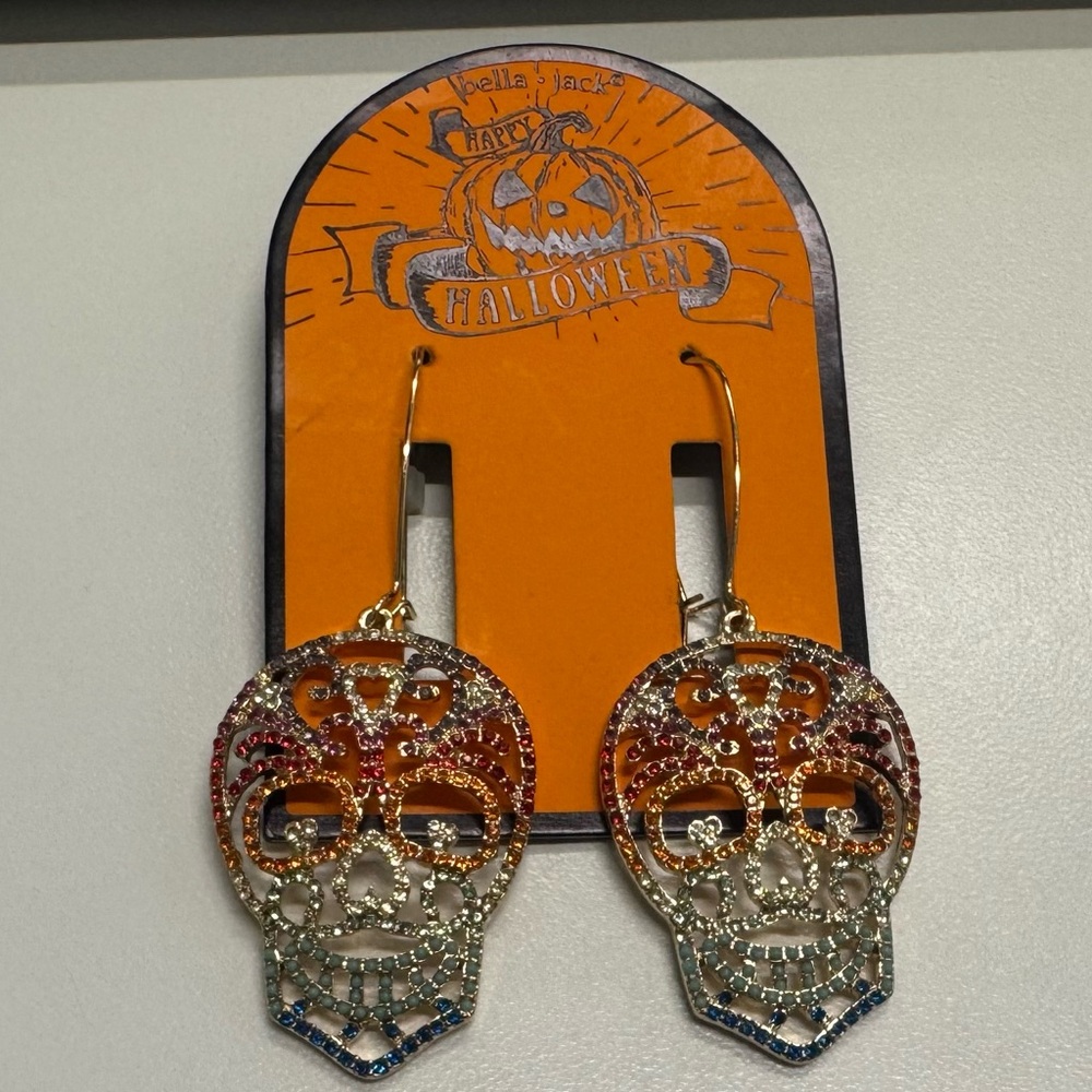 Halloween or Day of the Dead Skull Earrings